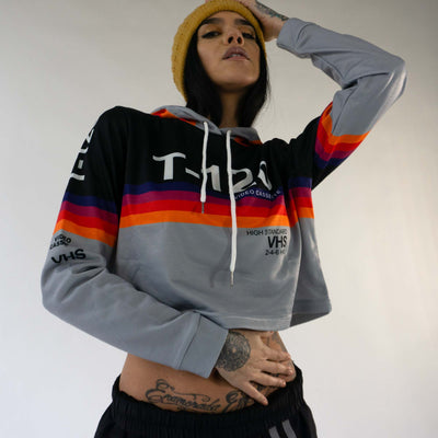 Ladies VHS Classic Cropped Hoodie size M