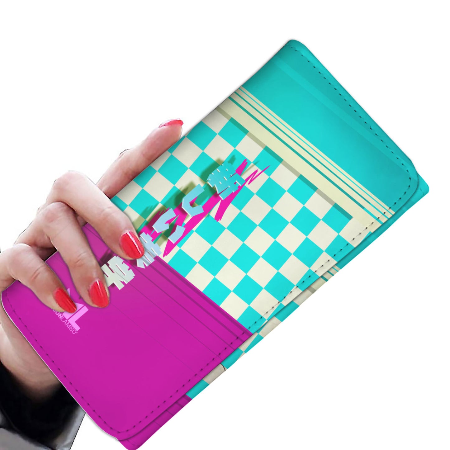 New aesthetic checkered purse