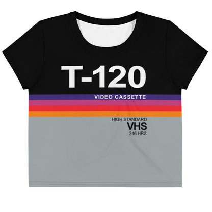 T-120 VHS Sublimated Crop top